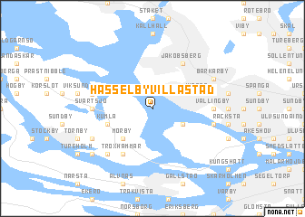 map of Hässelby Villastad