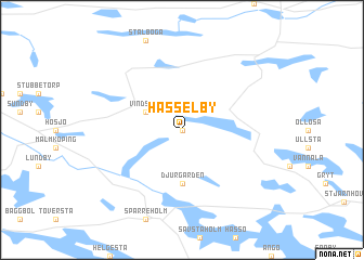 map of Hässelby