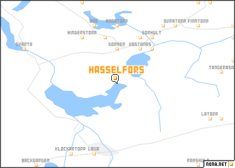 map of Hasselfors