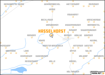 map of Hasselhorst