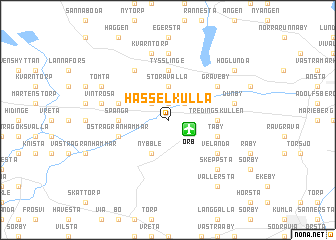 map of Hässelkulla