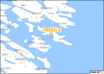 map of Hasselö