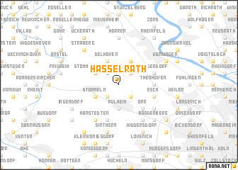 map of Hasselrath