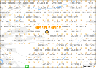 map of Hasselsheide