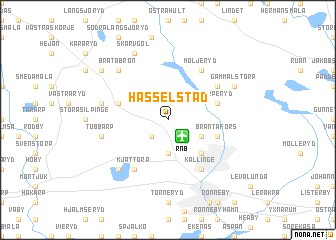 map of Hasselstad