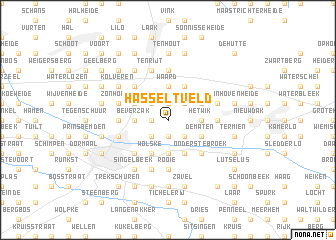 map of Hasseltveld