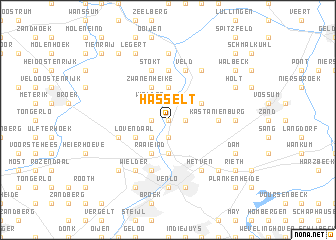 map of Hasselt