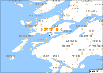 map of Hasselvik