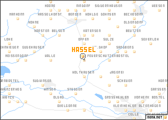 map of Hassel