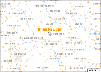 map of Haßfelden