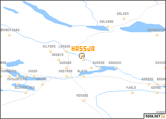 map of Hässja