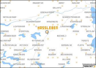 map of Haßleben