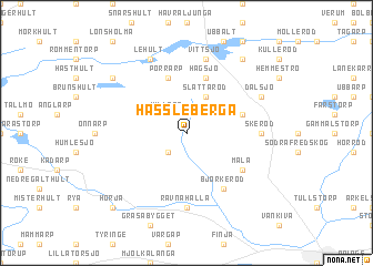 map of Hässleberga