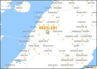 map of Hässleby