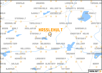 map of Hässlehult