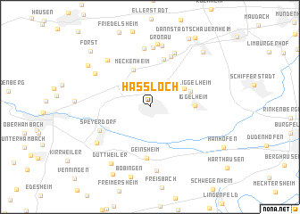 map of Haßloch