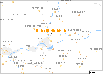 map of Hasson Heights