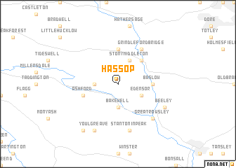 map of Hassop