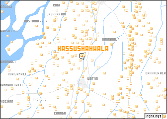 map of Hassu Shāhwāla