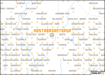 map of Hāsta Basantapur