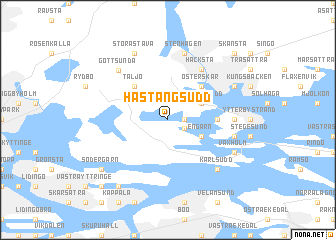 map of Hästängsudd