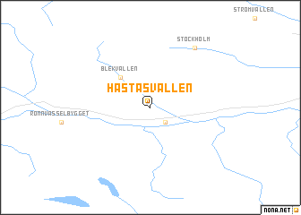 map of Häståsvallen