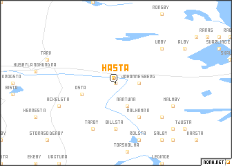 map of Håsta