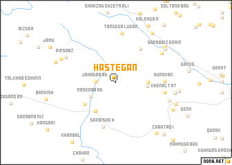 map of Hastegān