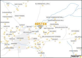 map of Hasteh