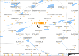 map of Hästhult