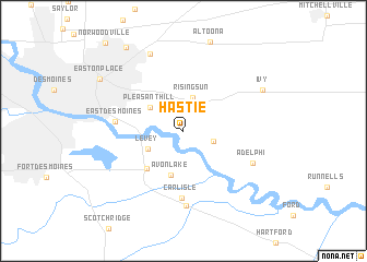 map of Hastie