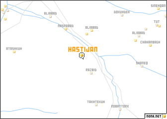 map of Hastījān