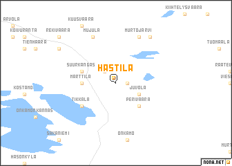 map of Hästilä