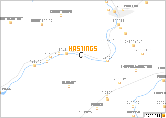 map of Hastings