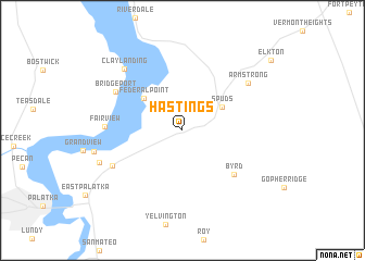 map of Hastings