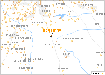 map of Hastings