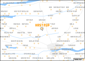 map of Hastrup