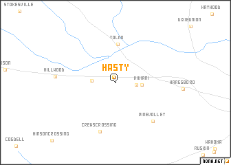 map of Hasty