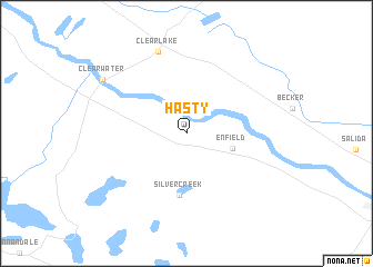 map of Hasty