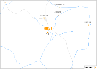 map of Hast