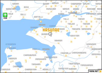 map of Hasunae