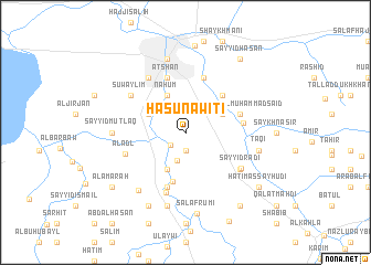 map of Hasūn ‘Awītī