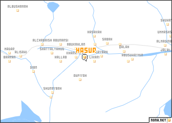 map of Ḩaşūr