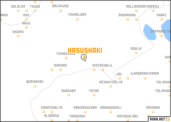 map of Ḩasūshakī