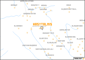 map of Ḩasy Ţalmis