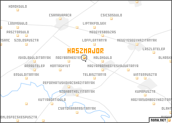 map of Hászmajor