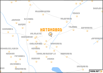 map of Ḩātamābād