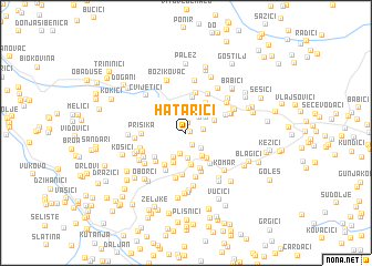 map of Hatarići