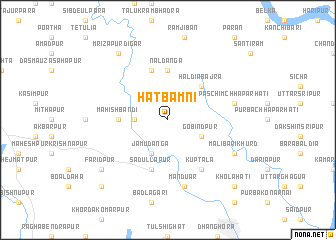 map of Hāt Bāmni