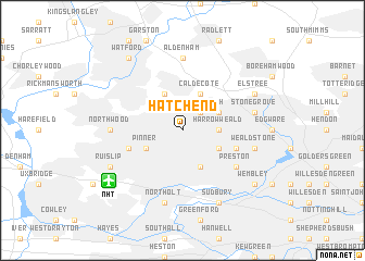 map of Hatch End